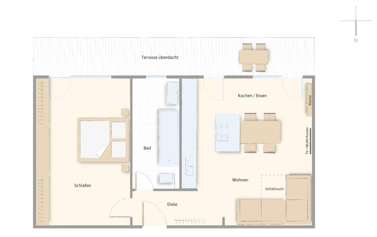 באדן-באדן Moderne Ferienwohnung Nahe Swr Und Golfplatz מראה חיצוני תמונה